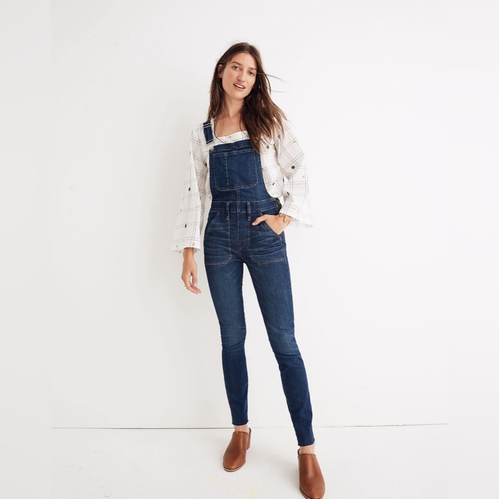 Madewell Denim Jeans Blue Overalls Size S Skinny Overalls: Eco Edition